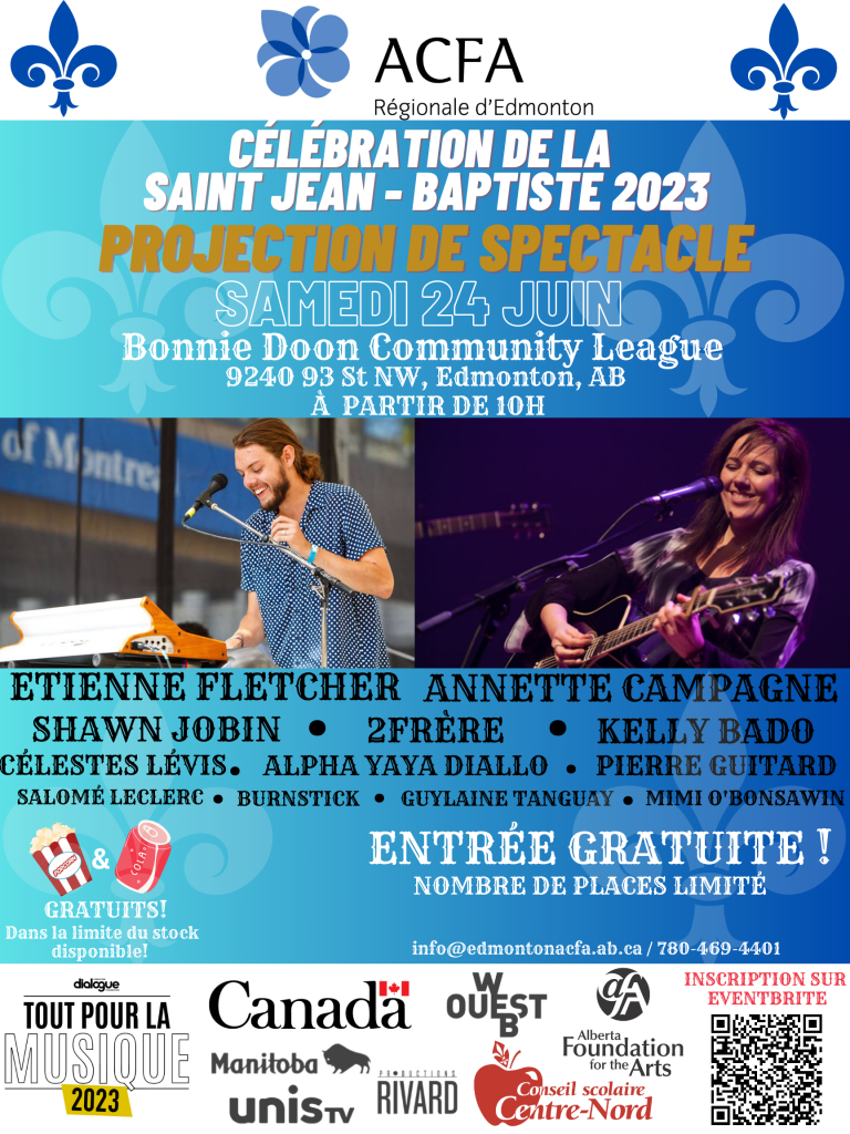 CÉLÉBRATION DE LA SAINT JEANBAPTISTE 2023 ACFA régionale d'Edmonton